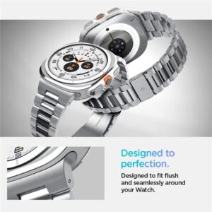 Spigen Modern Fit Band - Bracelet for Samsung Galaxy Watch Ultra 47 mm (Silver) - Image 16