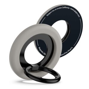 Pilkas magsafe žiedas telefonui su laikikliu pirštui "Spigen Nano Pop Magsafe" - Image 14