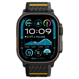 Juoda apyrankė Apple Watch 6 / 7 / 8 / 9 / 10 / SE / Ultra 1 / 2 ( 44 / 45 / 46 / 49 mm) laikrodžiui "Spigen Athlex Air" - Image 13