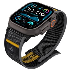 Juoda apyrankė Apple Watch 6 / 7 / 8 / 9 / 10 / SE / Ultra 1 / 2 ( 44 / 45 / 46 / 49 mm) laikrodžiui "Spigen Athlex Air" - Image 22