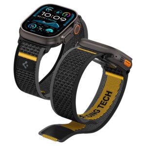 Juoda apyrankė Apple Watch 6 / 7 / 8 / 9 / 10 / SE / Ultra 1 / 2 ( 44 / 45 / 46 / 49 mm) laikrodžiui "Spigen Athlex Air" - Image 12