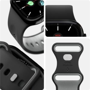 Juoda apyrankė Apple Watch 6 / 7 / 8 / 9 / 10 / SE / Ultra 1 / 2 (44 / 45 / 46 / 49 mm) laikrodžiui "Spigen Nano Pop" - Image 23