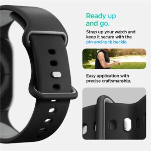 Juoda apyrankė Apple Watch 6 / 7 / 8 / 9 / 10 / SE / Ultra 1 / 2 (44 / 45 / 46 / 49 mm) laikrodžiui "Spigen Nano Pop" - Image 16