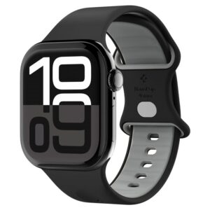 Juoda apyrankė Apple Watch 6 / 7 / 8 / 9 / 10 / SE / Ultra 1 / 2 (44 / 45 / 46 / 49 mm) laikrodžiui "Spigen Nano Pop" - Image 13