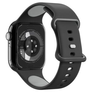 Juoda apyrankė Apple Watch 6 / 7 / 8 / 9 / 10 / SE ( 40/ 41/ 42 mm) laikrodžiui "Spigen Nano Pop" - Image 18