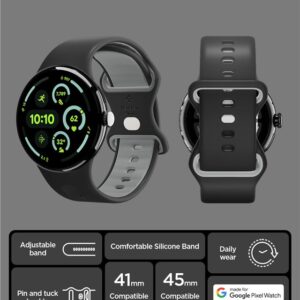 Spigen Nano Pop apyrankė, juodos spalvos sesame - Google Pixel Watch 4/3/2/1 41mm - Image 12