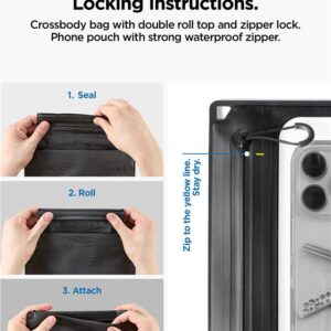 Spigen A640 Waterproof Phone Bag - juodos spalvos - Image 16
