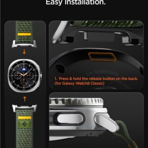 Spigen Athlex Air apyrankė skirta Samsung Galaxy Watch 40/44/46 mm - žalios spalvos - Image 18