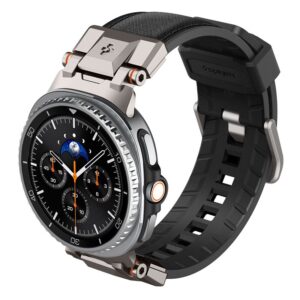 Spigen DuraPro Armor, juodos spalvos - Samsung Galaxy Watch 8 46mm/44mm/40mm - Image 2