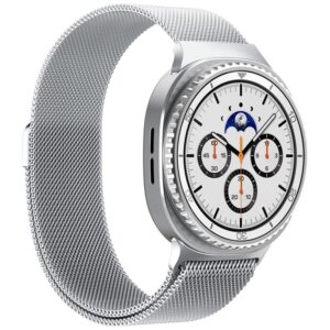 Spigen Metal Fit, sidabro spalvos - Samsung Samsung Galaxy Watch 8 (40/44/46mm) - Image 9