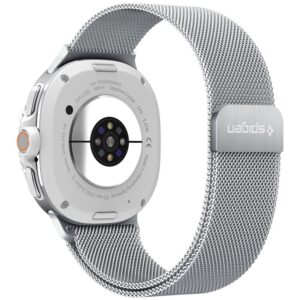 Spigen Metal Fit, sidabro spalvos - Samsung Samsung Galaxy Watch 8 (40/44/46mm) - Image 10