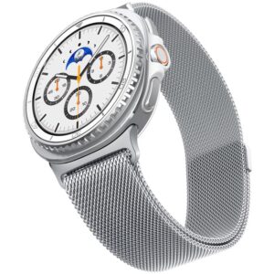 Spigen Metal Fit, sidabro spalvos - Samsung Samsung Galaxy Watch 8 (40/44/46mm) - Image 11
