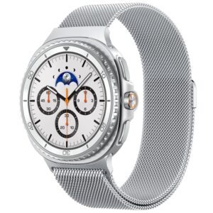Spigen Metal Fit, sidabro spalvos - Samsung Samsung Galaxy Watch 8 (40/44/46mm) - Image 13