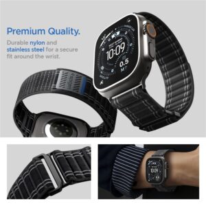 Spigen WBF0 apyrankė skirta Apple Watch 44 / 45 / 46 / 49 mm - juodos spalvos - Image 14