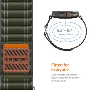 Spigen WBF0 apyrankė Apple Watch 8 / 9 / 10 / 11 / SE / Ultra (44 / 45 / 46 / 49 mm) žalios spalvos - Image 17