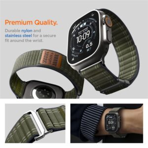 Spigen WBF0 apyrankė Apple Watch 8 / 9 / 10 / 11 / SE / Ultra (44 / 45 / 46 / 49 mm) žalios spalvos - Image 18