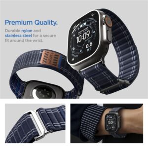 Spigen WBF0 apyrankė skirta Apple Watch 44 / 45 / 46 / 49 mm - mėlynos spalvos - Image 16