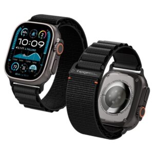 Apyrankė Spigen WBF1 Strap for Apple Watch 44 / 45 / 46 / 49 mm - juodos spalvos - Image 10