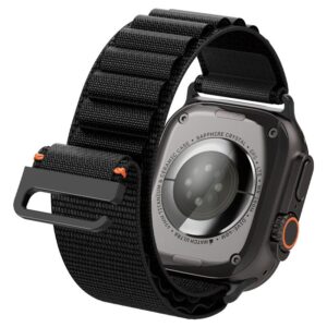 Apyrankė Spigen WBF1 Strap for Apple Watch 44 / 45 / 46 / 49 mm - juodos spalvos - Image 15