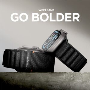 Apyrankė Spigen WBF1 Strap for Apple Watch 44 / 45 / 46 / 49 mm - juodos spalvos - Image 16