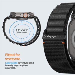 Apyrankė Spigen WBF1 Strap for Apple Watch 44 / 45 / 46 / 49 mm - juodos spalvos - Image 17