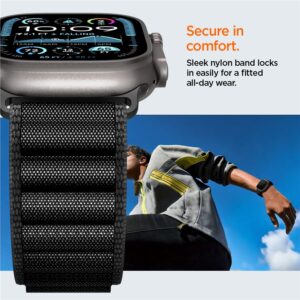 Apyrankė Spigen WBF1 Strap for Apple Watch 44 / 45 / 46 / 49 mm - juodos spalvos - Image 18