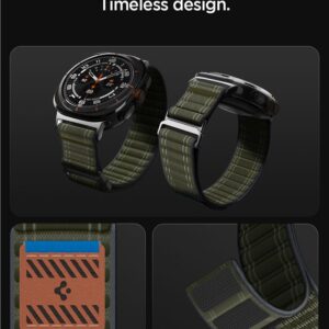 Spigen WBF0 apyrankė skirta Samsung Galaxy Watch Ultra 47mm - žalios spalvos - Image 18