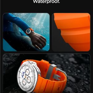 Spigen WBS2 apyrankė skirta Samsung Galaxy Watch 40/44/46 mm - oranžinės spalvos - Image 14