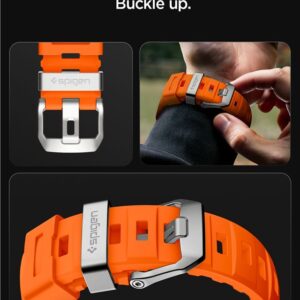 Spigen WBS2 apyrankė skirta Samsung Galaxy Watch 40/44/46 mm - oranžinės spalvos - Image 15