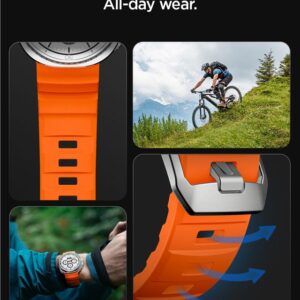 Spigen WBS2 apyrankė skirta Samsung Galaxy Watch 40/44/46 mm - oranžinės spalvos - Image 16
