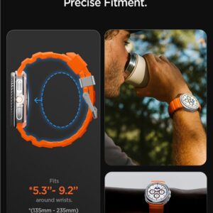 Spigen WBS2 apyrankė skirta Samsung Galaxy Watch 40/44/46 mm - oranžinės spalvos - Image 17