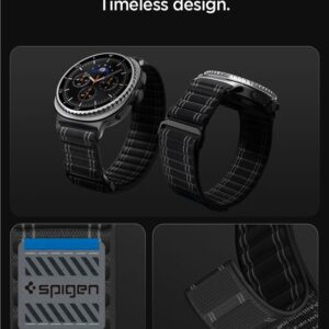 Spigen WBF0 apyrankė skirta Samsung Galaxy Watch 40/44/46 mm - juodos spalvos - Image 12