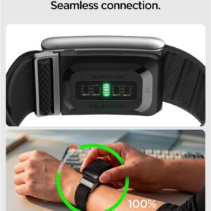 Spigen Fabric apyrankė WBF3, juodos spalvos - Whoop 5.0 - Image 3