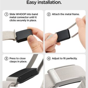 Spigen Fabric apyrankė WBF3, starlight - Whoop 5.0 - Image 9