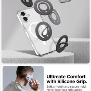 Spigen Dual Pop MagSafe Phone Holder (Slim), marble gray - Image 5