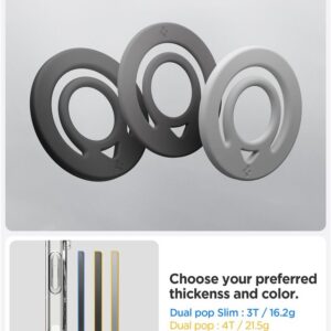 Spigen Dual Pop MagSafe Phone Holder (Slim), marble gray - Image 16