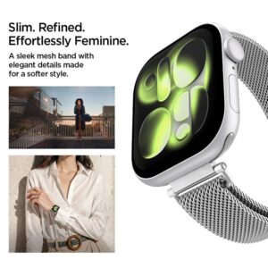 Spigen WBM4 apyrankė Apple Watch 8 / 9 / 10 / 11 / SE (40 / 41 / 42 MM) sidabro spalvos - Image 12