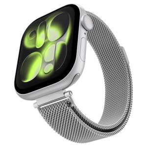 Spigen WBM4 apyrankė Apple Watch 8 / 9 / 10 / 11 / SE (40 / 41 / 42 MM) sidabro spalvos - Image 10