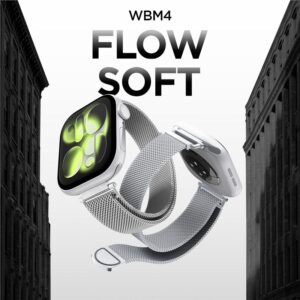 Spigen WBM4 apyrankė Apple Watch 8 / 9 / 10 / 11 / SE (40 / 41 / 42 MM) sidabro spalvos - Image 17
