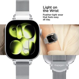 Spigen WBM4 apyrankė Apple Watch 8 / 9 / 10 / 11 / SE (40 / 41 / 42 MM) sidabro spalvos - Image 19