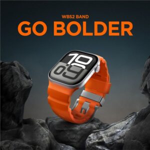 Spigen WBS2 apyrankė skirta Apple Watch 44 / 45 / 46 / 49 mm - oranžinės spalvos - Image 12