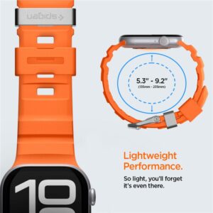 Spigen WBS2 apyrankė skirta Apple Watch 44 / 45 / 46 / 49 mm - oranžinės spalvos - Image 19
