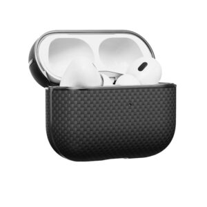 Pitaka Aramid Fiber Magnetic dėklas, juodos spalvos - Apple AirPods Pro 2 - Image 3