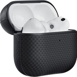 Pitaka Aramid Fiber Magnetic dėklas, juodos spalvos - Apple AirPods Pro 3