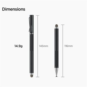 Spigen Universal Stylus Pen, juodos spalvos - Image 2