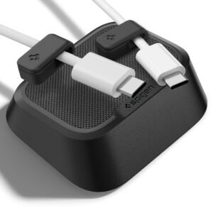 Spigen Magnetic Cable Holder, juodos spalvos