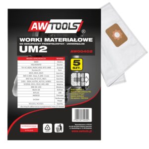 AWTOOLS MAIŠELIAI IŠ MIKROPLUOŠTO, rinkinys 5 vnt. UM2 VC2010/2511/2512/445/446