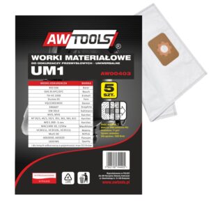 AWTOOLS MAIŠELIAI IŠ MIKROPLUOŠTO rink. 5 vnt. UM1 GAS35/VC3011L/VC3510L/VC3511L/S44
