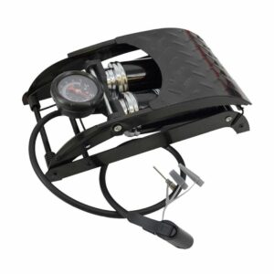 AWTOOLS KOJINĖ POMPA DVIGUBO STŪMOKLIO SU MANOMETRU