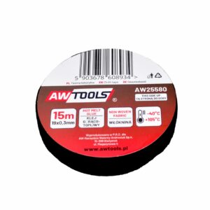AWTOOLS TEKSTILINĖ IZOLIACINĖ JUOSTA 19mm x 15m